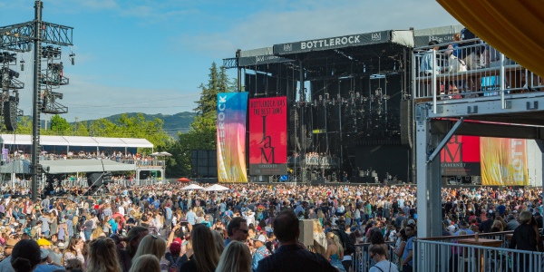 BottleRock Napa Valley stage with crowd