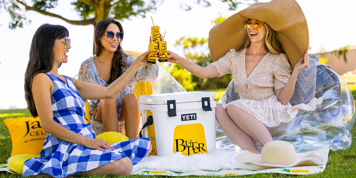 Picnic under a tree with JaM Cellars ButterCan