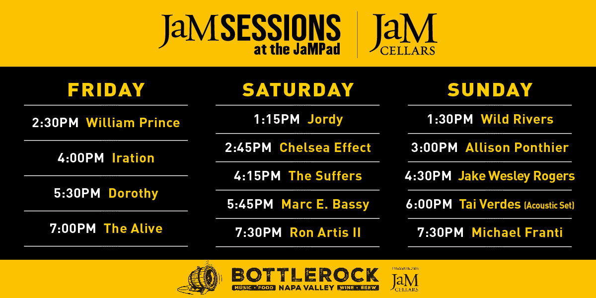 JaM Cellars The Butter Guide to BottleRock 2022