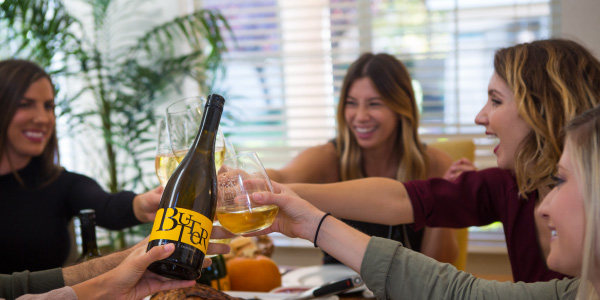 Four women toasting with JaM Cellars Butter wine